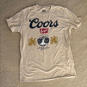 Beige Coors Graphic T-Shirt